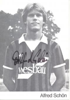 Alfred Schön   SV Waldhof Mannheim  Fußball Autogrammkarte original signiert 