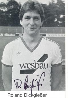 Roland Dickgießer   SV Waldhof Mannheim  Fußball Autogrammkarte original signiert 