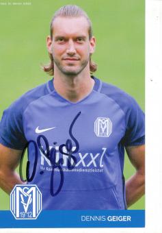Dennis Geiger  SV Meppen   Fußball Autogrammkarte original signiert 