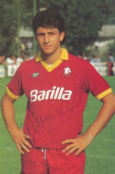 Ruggiero Rizzitelli  AS Rom  Fußball Autogrammkarte  original signiert 