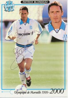 Patrick Blondeau  Olympique Marseille  Fußball Autogrammkarte  original signiert 