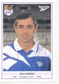 Alain Giresse  FC Toulouse  Fußball Autogrammkarte  original signiert 