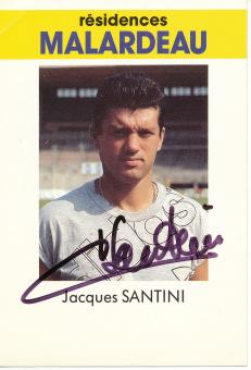 Jacques Santini  AS Saint Etienne  Fußball Autogrammkarte  original signiert 