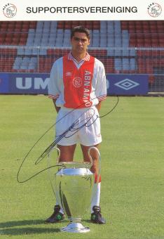 Sonny Silooy  Ajax Amsterdam  Fußball Autogrammkarte  original signiert 