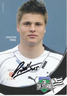 Sebastian Prödl   SK Sturm Graz  Fußball Autogrammkarte  original signiert 