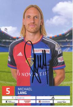 Michael Lang  2016/2017  FC Basel  Fußball Autogrammkarte  original signiert 