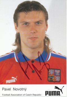 Pavel Novotny  Tschechien  Fußball Autogrammkarte  original signiert 