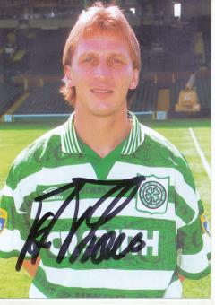 Andreas Thom  Celtic Glasgow  Fußball Autogrammkarte  original signiert 