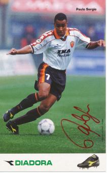 Paulo Sergio  AS Rom  Fußball Autogrammkarte  original signiert 