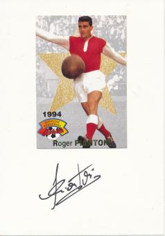 Roger Piantoni  Frankreich  WM 1958  Fußball Autogramm Karte  original signiert 