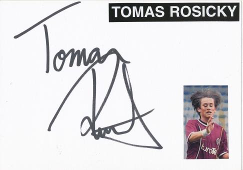 Tomas Rosicky  Tschechien   Fußball Autogramm Karte  original signiert 