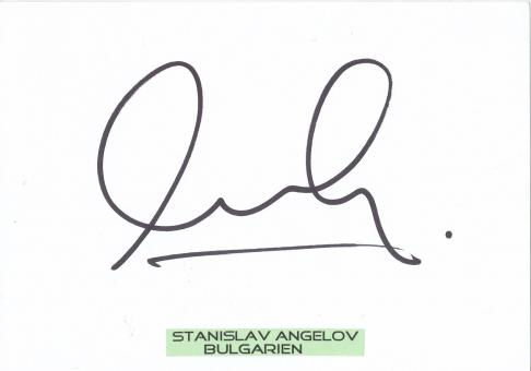 Stanislav Angelov  Bulgarien  Fußball Autogramm Karte  original signiert 