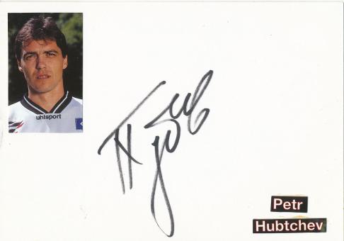 Petr Hubtchev  Bulgarien WM 1994  Fußball Autogramm Karte  original signiert 