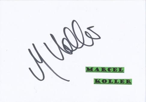 Marcel Koller   Schweiz  Fußball Autogramm Karte  original signiert 