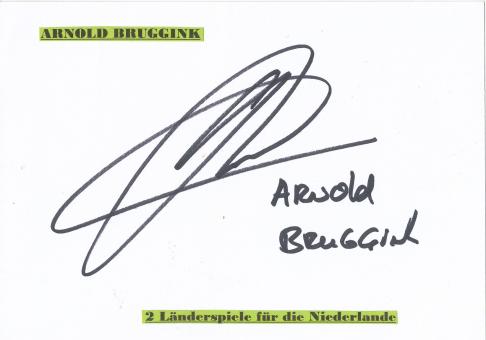 Arnold Bruggink  Holland  Fußball Autogramm Karte  original signiert 