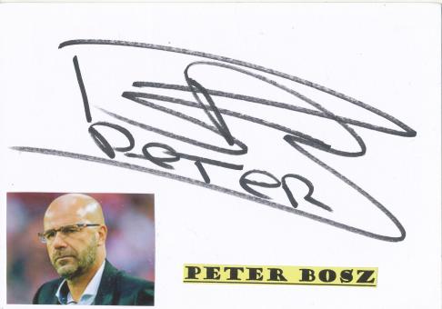 Peter Bosz  Holland  Fußball Autogramm Karte  original signiert 