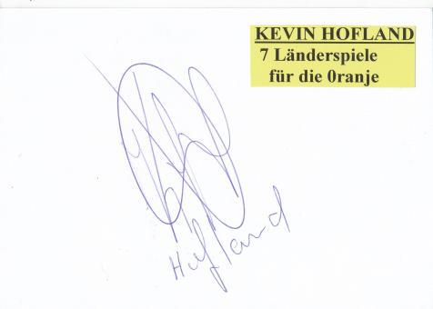 Kevin Hofland   Holland  Fußball Autogramm Karte  original signiert 