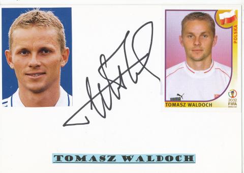 Tomasz Waldoch  Polen  WM 2002  Fußball Autogramm Karte  original signiert 