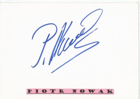 Piotr Nowak  Polen  Fußball Autogramm Karte  original signiert 