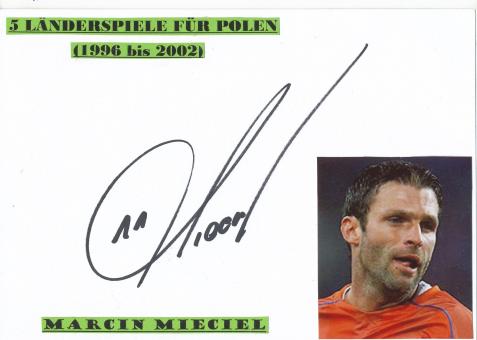 Marcin Mieciel   Polen  Fußball Autogramm Karte  original signiert 