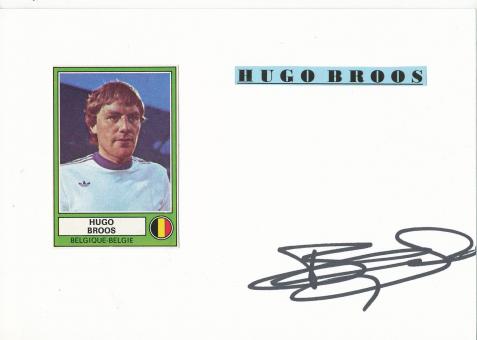 Hugo Broos   Belgien  Fußball Autogramm Karte  original signiert 