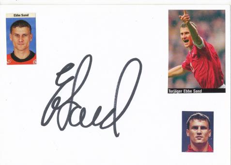 Ebbe Sand  Dänemark   Fußball Autogramm Karte  original signiert 