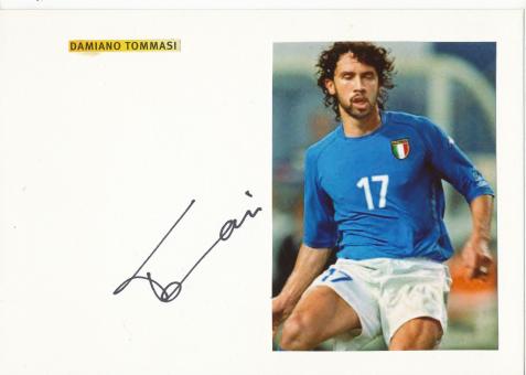 Damiano Tommasi  Italien   Fußball Autogramm Karte  original signiert 