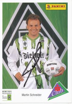 Martin Schneider 1994/1995  Borussia Mönchengladbach Fußball Autogrammkarte original signiert 