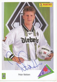 Peter Nielsen  1996/1997  Borussia Mönchengladbach Fußball Autogrammkarte original signiert 