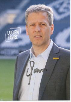 Lucien Favre  2010/2011    Borussia Mönchengladbach Fußball Autogrammkarte original signiert 