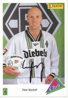 Peter Wynhoff  1996/1997   Borussia Mönchengladbach Fußball Autogrammkarte original signiert 