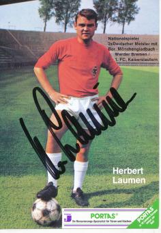 Herbert Laumen   Borussia Mönchengladbach Fußball Autogrammkarte original signiert 