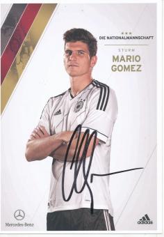 Mario Gomez  DFB  Nationalteam Fußball Autogrammkarte original signiert 