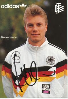 Thomas Helmer  DFB   Nationalteam Fußball Autogrammkarte original signiert 