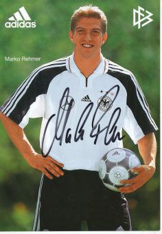 Marko Rehmer  DFB   Nationalteam Fußball Autogrammkarte original signiert 