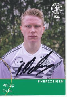Philipp Ochs   DFB  U21  Nationalteam Fußball Autogrammkarte original signiert 