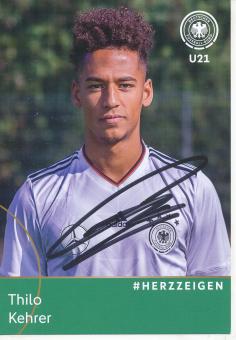 Thilo Kehrer   DFB  U21  Nationalteam Fußball Autogrammkarte original signiert 