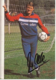Werner Olk  1986/1987  FC Bayern München  Fußball Autogrammkarte original signiert 