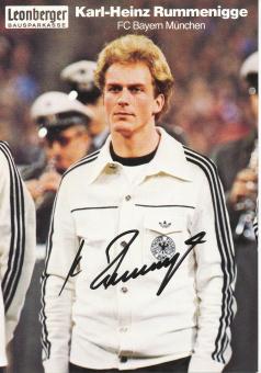 Karl Heinz Rummenigge  1979/1980  FC Bayern München  Fußball Autogrammkarte original signiert 