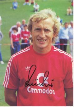 Bernd Dürnberger  1985/1986  FC Bayern München  Fußball Autogrammkarte original signiert 