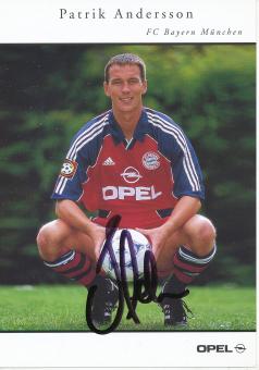 Patrik Andersson  1999/2000  FC Bayern München  Fußball Autogrammkarte original signiert 