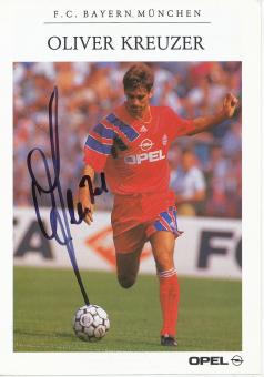 Oliver Kreuzer  1992/1993  FC Bayern München  Fußball Autogrammkarte original signiert 