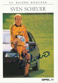 Sven Scheuer  1990/1991  FC Bayern München  Fußball Autogrammkarte original signiert 