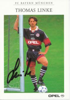Thomas Linke  1998/1999  FC Bayern München  Fußball Autogrammkarte original signiert 