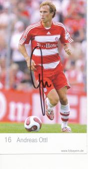 Andreas Ottl  2007/2008   FC Bayern München  Fußball Autogrammkarte original signiert 