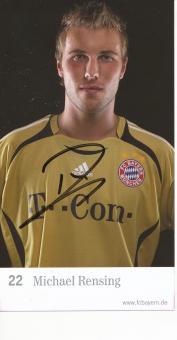 Michael Rensing  2006/2007   FC Bayern München  Fußball Autogrammkarte original signiert 