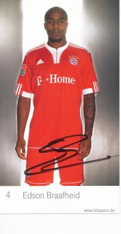 Edson Braafheid  2009/2010   FC Bayern München  Fußball Autogrammkarte original signiert 