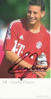 Claudio Pizarro  2002/2003   FC Bayern München  Fußball Autogrammkarte original signiert 