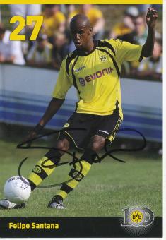 Felipe Santana  2009/2010  Borussia Dortmund Fußball Autogrammkarte original signiert 