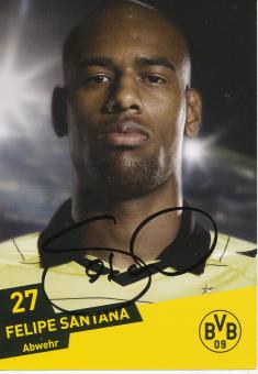 Felipe Santana  2010/2011  Borussia Dortmund Fußball Autogrammkarte original signiert 